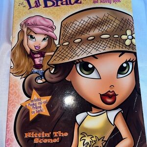 Vintage Lil’ Bratz Hittin’ The Scenes Jumbo Activity Coloring Book RARE